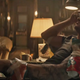 Jeremy Renner's Clint Barton recovers by tying and placing several frozen food packs across his body, before slapping one over his forehead, in a scene from Hawkeye.